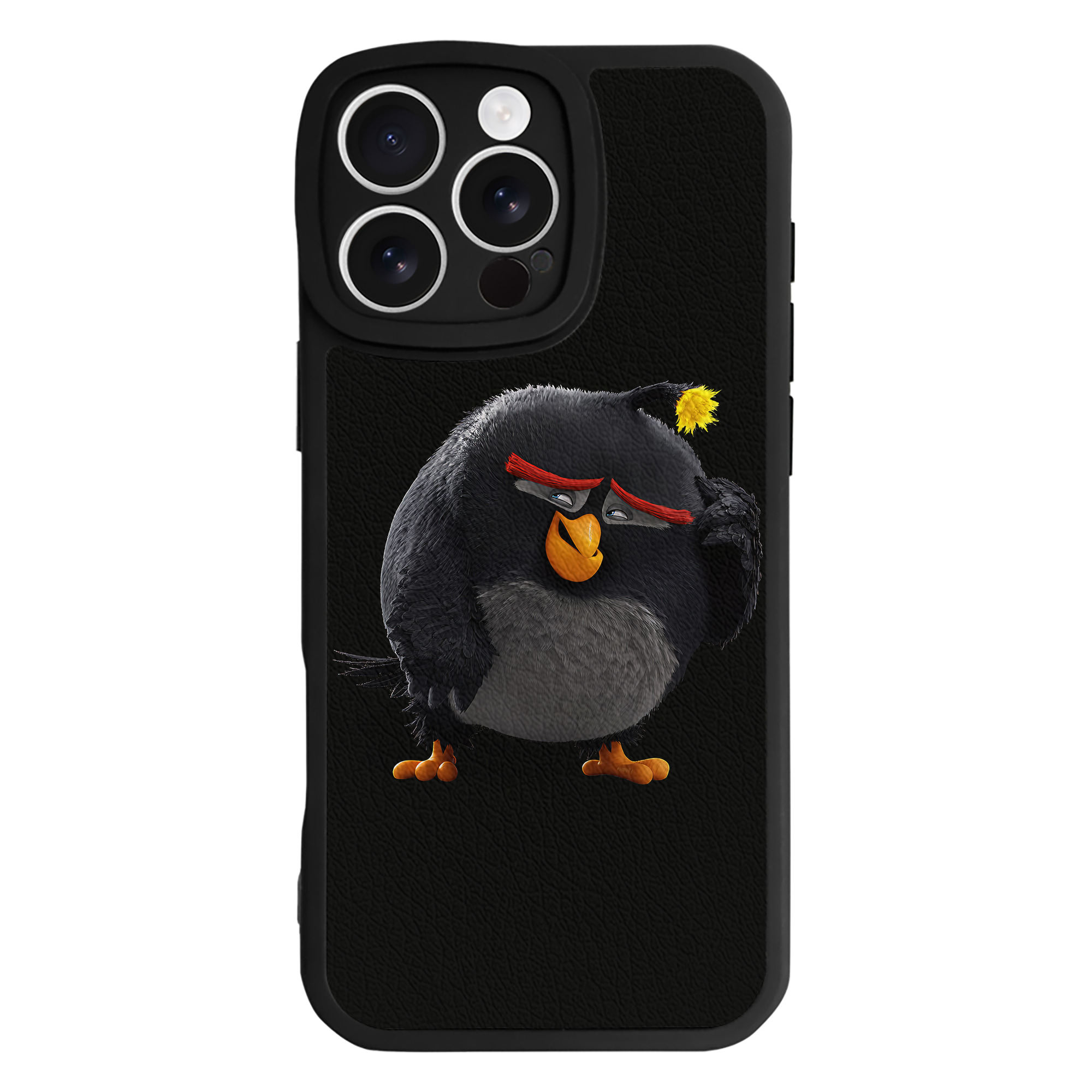 （画像用） Angry Birds アングリーバード 【iPhone 16シリーズ対応】シリコンスマホケース（レザー調） 材質：シリコン